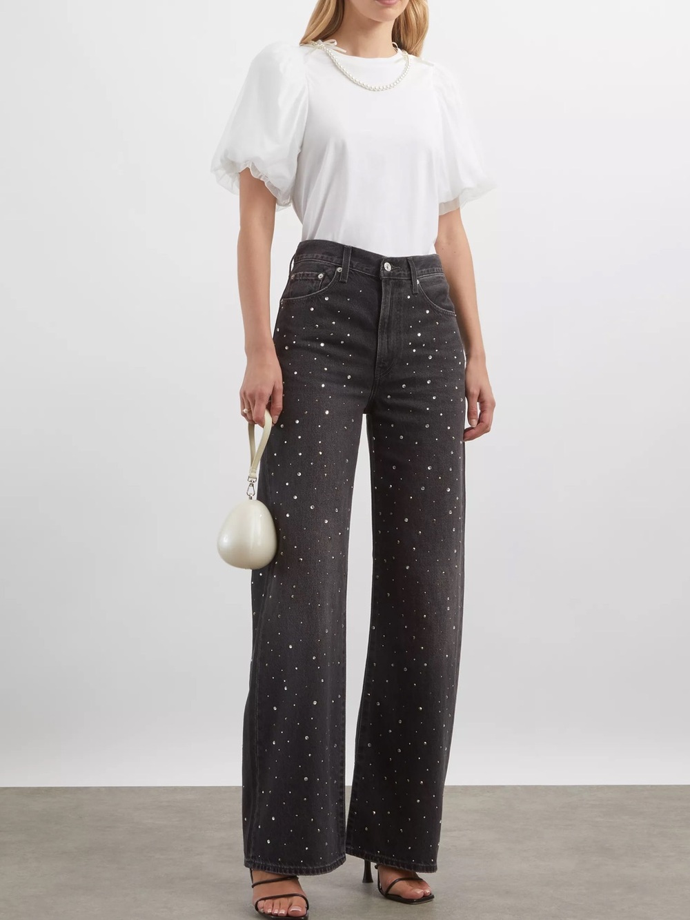 NWT Levi’s Ribcage Wide Leg Denim Jeans in Dazzle Me Smoke